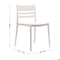 Flash Furniture Bridgeport Stacking Patio Chairs w/Slatted Backrest, All-Weather Resin Chairs, White, 2PK 2-DHF-317-APP-WH-GG - alternate 6