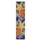 Homeroots 6' Blue Yellow And Orange Starfish Indoor Outdoor Runner Rug 546867 - alternate 1