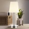 Jonathan Y Carson 12.75" Modern Minimalist Iron Rechargeable Integrated Portable LED Table Lamp, Nickel/White JYL7110A - alternate 8