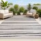 Jonathan Y Castara Wavy Stripe Modern Cream/Dark Gray 4 ft. x 6 ft. Indoor/Outdoor Area Rug SMB205C-4 - alternate 1