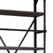 Homeroots Black Iron and Solid Wood Five Tier Bookcase with Two Drawers 392225 - alternate 6