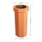 Happimess Fleur 25-Gallon Disposable Corrugated Cardboard Event Trash Can and Recycling Bin, Carrot Cake, 2PK HPM1300B-SET2 - alternate 9