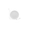 Homeroots White Six Piece Round Pebbled Porcelain Service For Six Salad Plate Set 483508 - alternate 4