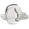 Elama Sarah 18 Piece Porcelain Ribbon Lined Dinnerware Set, Service for 6 in White and Black 750123740M - alternate 1
