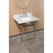 Kingston Brass 30" Carrara Marble Console Sink Set w/ Faucet in Carrara Marble White/Polished Chrome CKVPB3030MBSQ1 - alternate 6