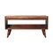 Homeroots 35in Brown Genuine Leather and Solid Wood Upholstered Storage Bench With Cabinet 717469 - alternate 1