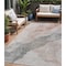 Homeroots 5' X 8' Salmon And Gray Abstract Washable Indoor Outdoor Area Rug 631852 - alternate 1