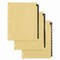 Office Essentials Preprinted Black Leather Tab Dividers, 12-Tab, Jan. to Dec., 11 x 8.5, Buff, 1 Set 11484 - alternate 5