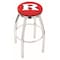Holland Bar Stool Co 36" Chrome Rutgers Swivel Bar Stool, Accent Ring L8C2C36Rutger - alternate 1