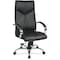 Office Star Exec Chair, Leather, Black, 16-19" Seat Ht, Back Width: 20" 8200 - alternate 1
