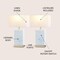 Jonathan Y Chloe 24.5" Modern Coastal Iron/Marbled Ceramic LED Table Lamp with USB Charging Port, Blue/Whi, 2PK JYL1140A-SET2 - alternate 4