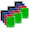 C-Line Products Notebook, 5-Subject, Wide Ruled, 180 Sheets, Assorted Colors, 3PK 22051 - alternate 1