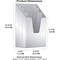 Acrimet Vertical Triple File Folder Holder Organizer, File Sorter (Plastic), Clear Green 864.3 - alternate 6