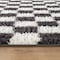 World Rug Gallery Block Pattern Shag Area Rug 2 ft x 3 ft Anthracite WR118ANTHRACITE2X3 - alternate 7