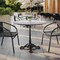 Flash Furniture TopGuard 36" Round Gray Faux Concrete Outdoor Tabletop with Seamless Surface Technology ST-RD918B-1-M-3A-CM-GY-GG - alternate 8