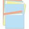 Mastervision MasterVision Data Card Replacement Inserts, 8.5x1", 10 Sheets, Assorted Colors, PK10 FM1614 - alternate 1