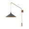 Troy Lighting Conor 1 Light Wall Sconce, Patina Brass And Graphite, 17.5 In x 35.5 In B2936-PBR/GRA - alternate 2