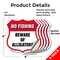 Signmission No Fishing Shield Sign Beware Of Alligat, 4 inch X 4 inch, Vinyl Decal, 5PK SHI-D-5PACK-4-394 - alternate 4