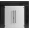 Vdomdoors Aluminum Double Doors Dekton 0118 Natural Noir 2 Sidelight and Top Transom Entry Door Painted (W100 DEKTON0118DEXD-NOIR-W14+72+14xH80+14-RH-O - alternate 4