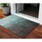 Homeroots 3' X 5' Teal Blue And Dark Gray Ombre Washable Indoor Outdoor Area Rug 602899 - alternate 1