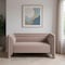 Homeroots 57in Taupe Velvet Loveseat 573998 - alternate 5