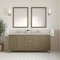 James Martin Vanities Chicago 72 in. Double Vanity, Walnut Whisper, w/ 3 CM Victorian Silver Silestone Top 503-V72-WLW-FVSL - alternate 4