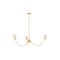 Mitzi Nyla 45.5in wide 3 Light Chandelier in Aged Brass H1057803-AGB - alternate 1