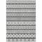 Homeroots 5' X 8' Gray Charcoal And Silver Quatrefoil Washable Indoor Outdoor Area Rug 583223 - alternate 5