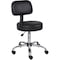 Boss Black Caressoft Medical Stool with Back Cushion B245-BK - alternate 1