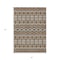Homeroots 3' X 5' Taupe Brown And Ivory Moroccan Washable Indoor Outdoor Area Rug 594352 - alternate 8