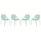 Leisuremod Modern Asbury Dining Chair with Chromed Legs, Mint, 4PK AC16MT4 - alternate 1