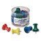 Officemate Giant Push Pins, Assorted Colors, Plastic, 1.5" Pin, 12PK 92902 - alternate 1