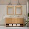 James Martin Vanities Solene 72" Double Vanity, Seaside Oak, w/ 3 CM Siberian Silestone Top D225-V72-SSO-3SFR - alternate 8