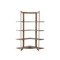 Homeroots 72" Brown Distressed Solid Wood Four Tier Corner Bookcase 392222 - alternate 7