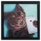 Homeroots 11" X 11" Black Frame Dog Selfie 365900 - alternate 3