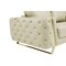 Homeroots 90" Beige Italian Leather Solid Wood Sofa 720455 - alternate 6