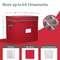 Elf Stor Christmas Decor Storage Box Red Oxford Canvas Ornament Cube Chest With 64 Compartments 83-DT5021 - alternate 7