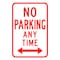 Sign Solutions Usa Parking Sign, 18 in W, Aluminum Sign, White DCS12DWT1824CUS00167 - alternate 1