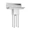 Koolmore Compartment Stainless Steel NSF Commercial Kitchen Prep & Utility Sink with 2 Drainboards SA101410-10B3 - alternate 6