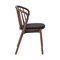 Armen Living Echo Walnut Wood and Black Faux Leather Dining Chairs - Set of 2 LCECSIWABLK - alternate 8