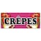 Signmission CREPES BANNER SIGN crepe thin pancake strawberry chocolate crisp signs B-120 Crepes - alternate 1