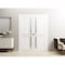 Sartodoors Solid French Double Doors 84 x 80in, Veregio 7288 White Silk W/ Frosted Glass VEREGIO7288DD-WS-84 - alternate 7