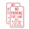 Signmission Fire Lane Must Be Accessible at All Time to Fire Trucks, 18'' X 24'', Heavy Gauge Aluminum, 2PK A-1824-2PACK-23997 - alternate 1