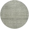 Homeroots 8' Sage And Ivory Round Abstract Washable Indoor Outdoor Area Rug 605562 - alternate 6