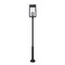 Z-Lite Hartwell 6-Light Outdoor Post Mounted Fixture, 15 in W x 127.25 H, Sand Black 5019PHXXLR-5010P-BK - alternate 6