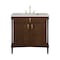 James Martin Vanities Kinnsden 36" Single Vanity, Sable Oak w/ 3 CM Lime Delight Silestone Top D680-V36-SBK-3LDL - alternate 1