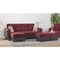 Homeroots 50" Burgundy Black Brown Microfiber Tufted Storage Ottoman 608877 - alternate 7