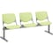 Kfi Kool Beam Seat Beam Seating, 71 in W 22" L 31" H, Polypropylene Seat 2300BEAM3-P14 - alternate 1