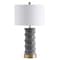 Jonathan Y Taipei 28" Ceramic LED Table Lamp, Dark Grey/Gold JYL3052A - alternate 7