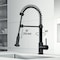 Vigo Edison 19inH Single-Handle Pull-Down Sprayer Kitchen Faucet and Touchless Sensor in Matte Black VG02001MBS - alternate 2